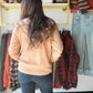 Taupe Zip Up Sweater Hoodie