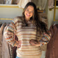 Khaki Multi Stripe Sweater