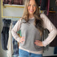 Black Striped Accent Sweater