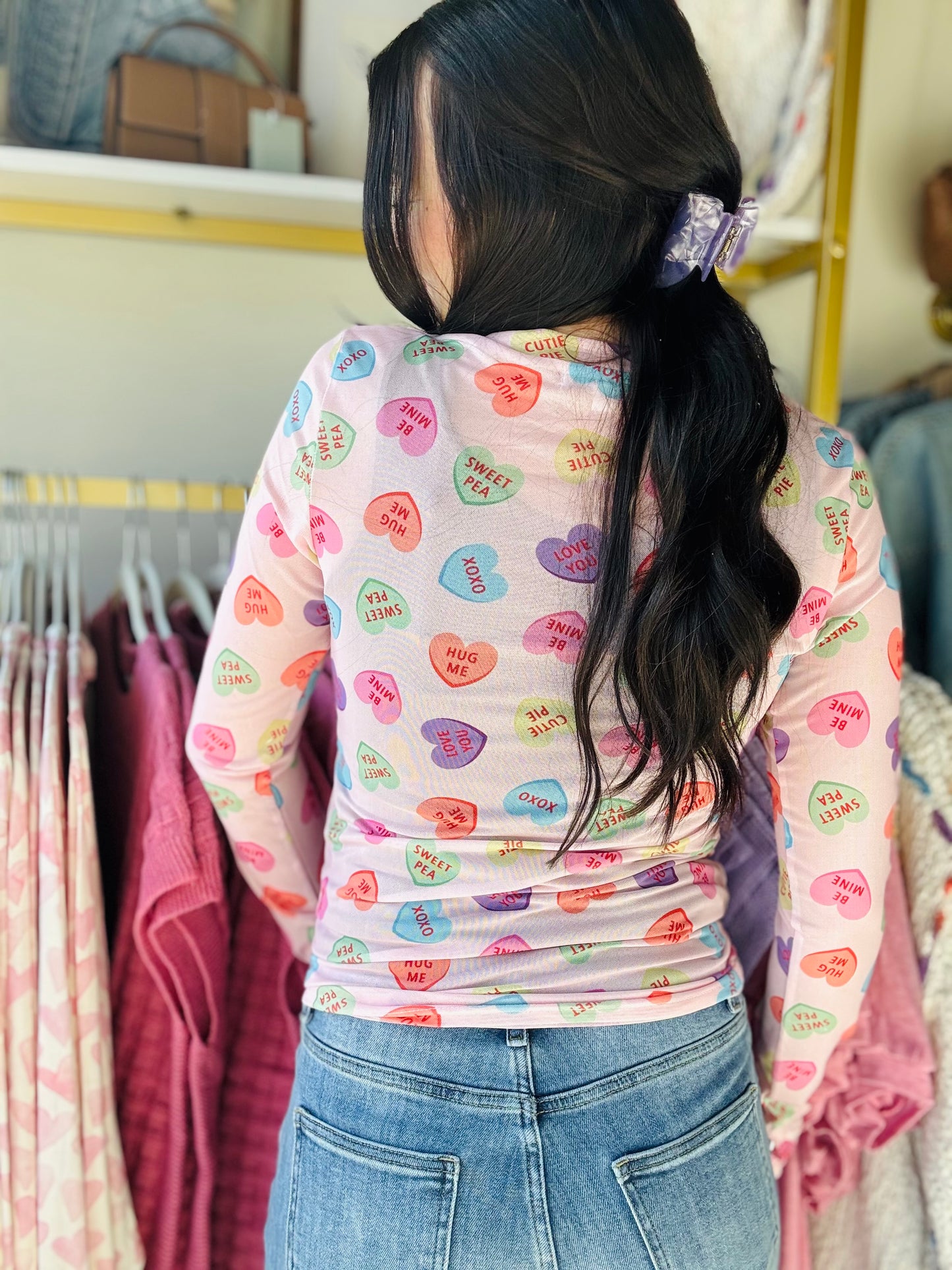 Valentine Dress It Up Mesh Top