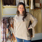 Taupe Asymmetric Sweatshirt