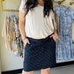 White Tatiana V Neck