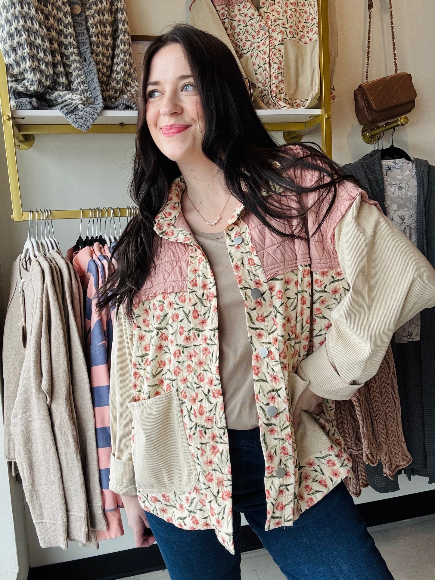 Blush Combo Mix Shacket