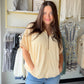 Taupe Short Sleeve Hoodie