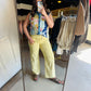 Yellow High Rise Baggy Denim