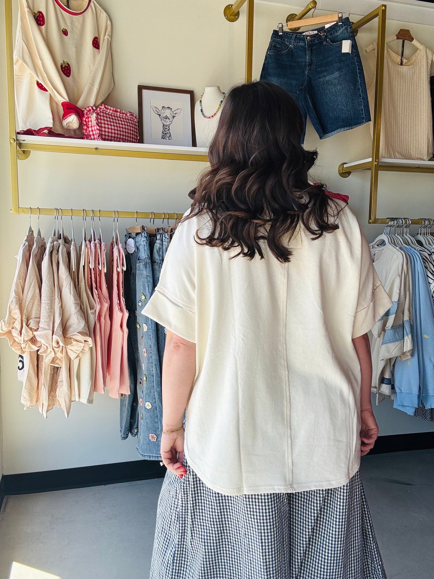 Fruit Patch Terry Knit Top