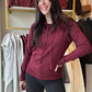 Burgundy Sweater Hoodie
