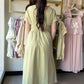 Pistachio Floral Appliqué Maxi Dress