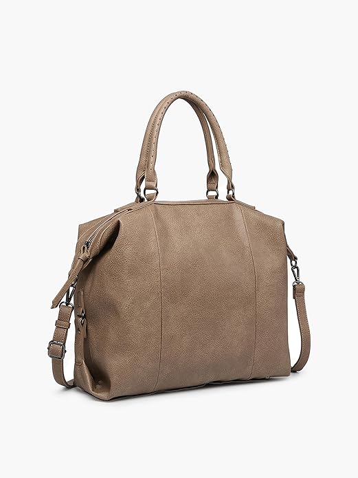 Indy Rustic Dual Handle Tote - Mushroom