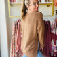 Brown Subtle Confetti Knit Sweater