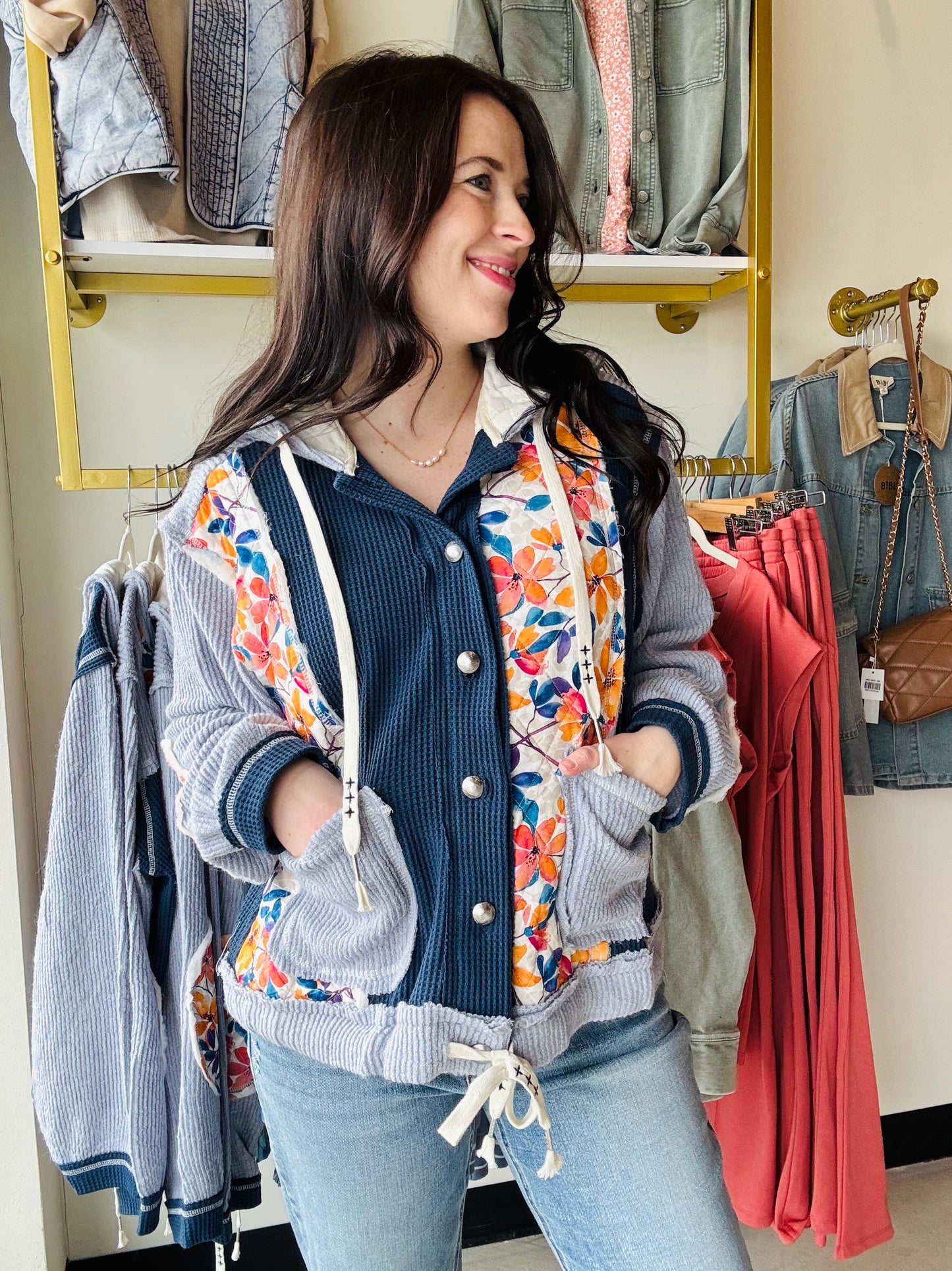 Indigo Thermal Patch Hoodie