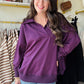 Plum Luxe Polo Sweatshirt