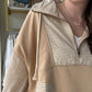 Camel Stripe Half Zip
