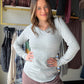 Heather Grey Stacy Top