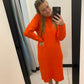 Orange Sweater Dress