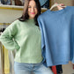 Blue Gianna Crewneck Sweater