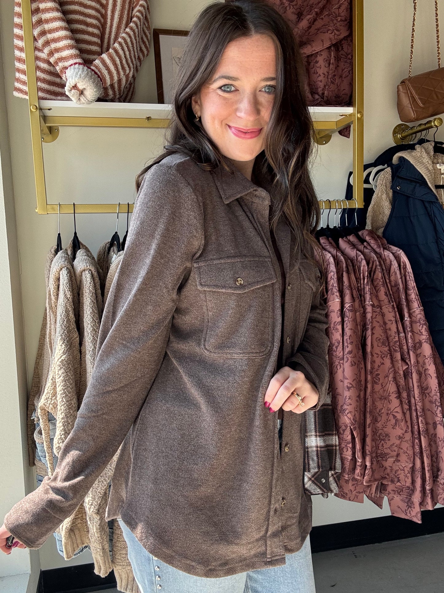 Heather Brown Cassian Shirt