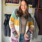Jewel Tone Color Block Cardigan