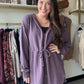 Purple Tunic Zip Up Hoodie