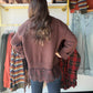Chocolate Lace Trim Sweater