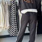 Black & White Athletic Joggers