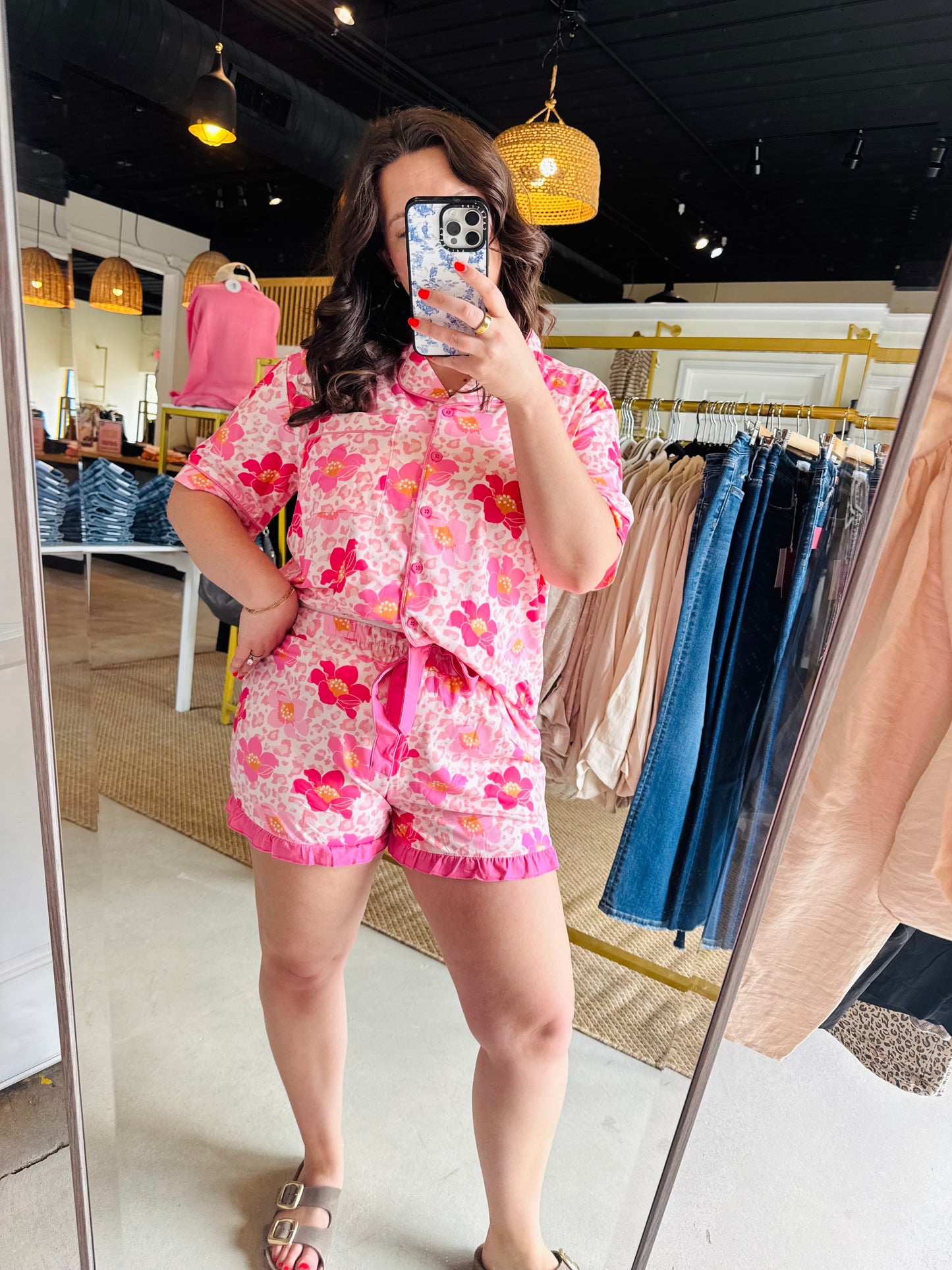 Spotted In Bloom PJ Set