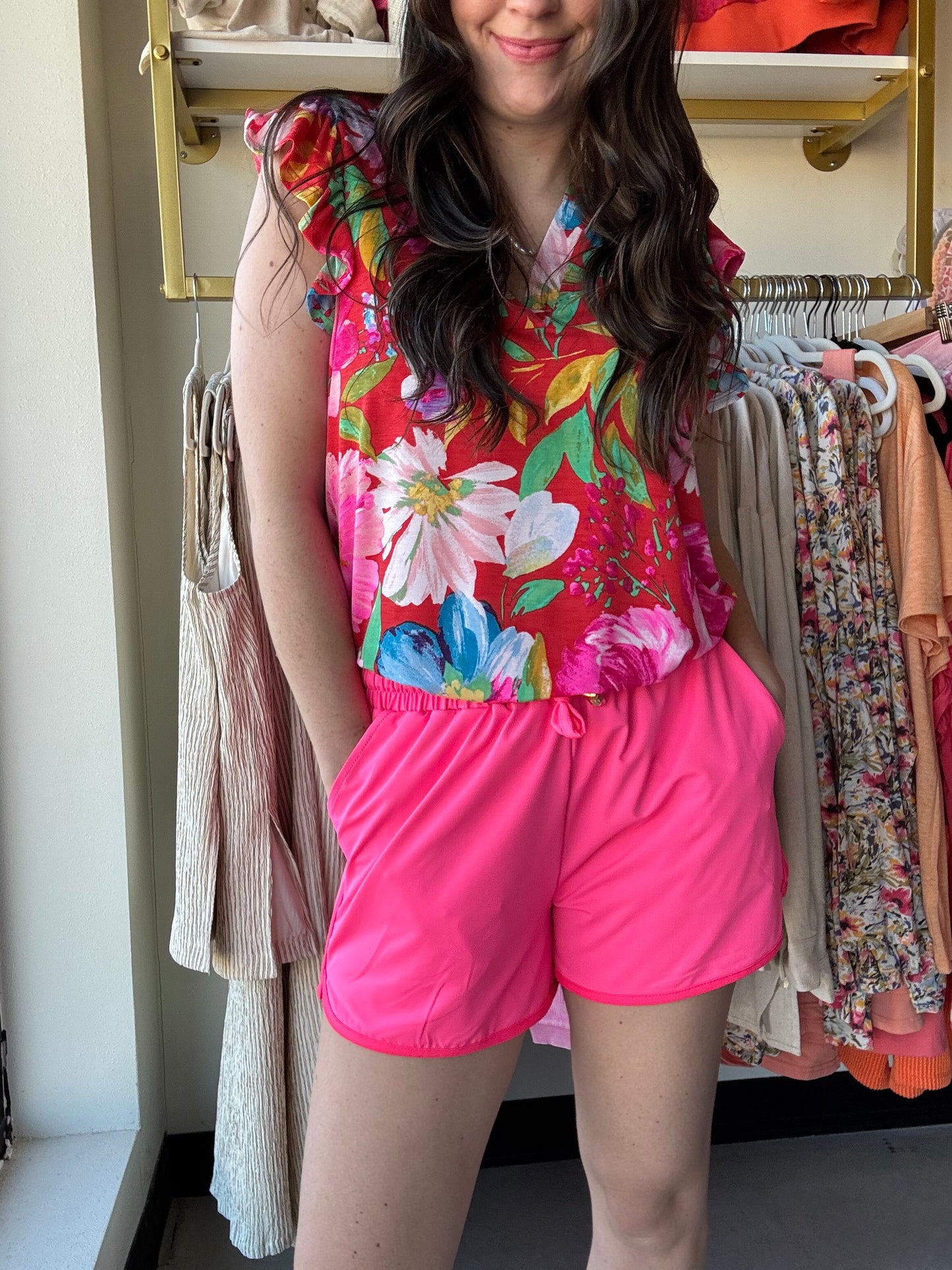 Neon Pink Everyday Shorts