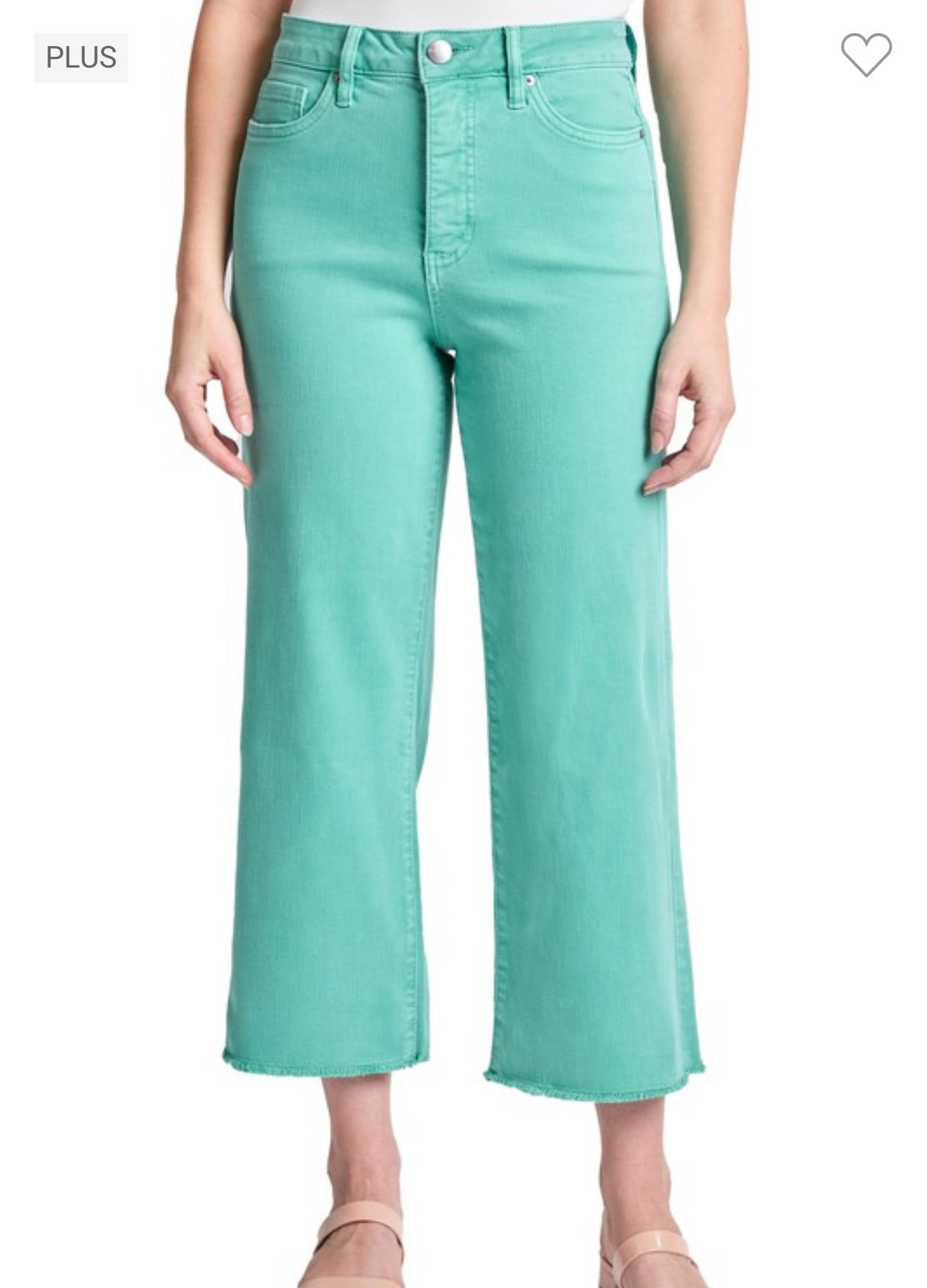 Island Green Cropped Chloe Denim - RFM