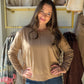 Taupe Round Neck Pullover