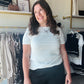Ivory Rounded Neck Tee