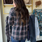 Navy & Red Plaid Cassian Shirt