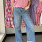 90's Stretch Cuffed Hem Jeans