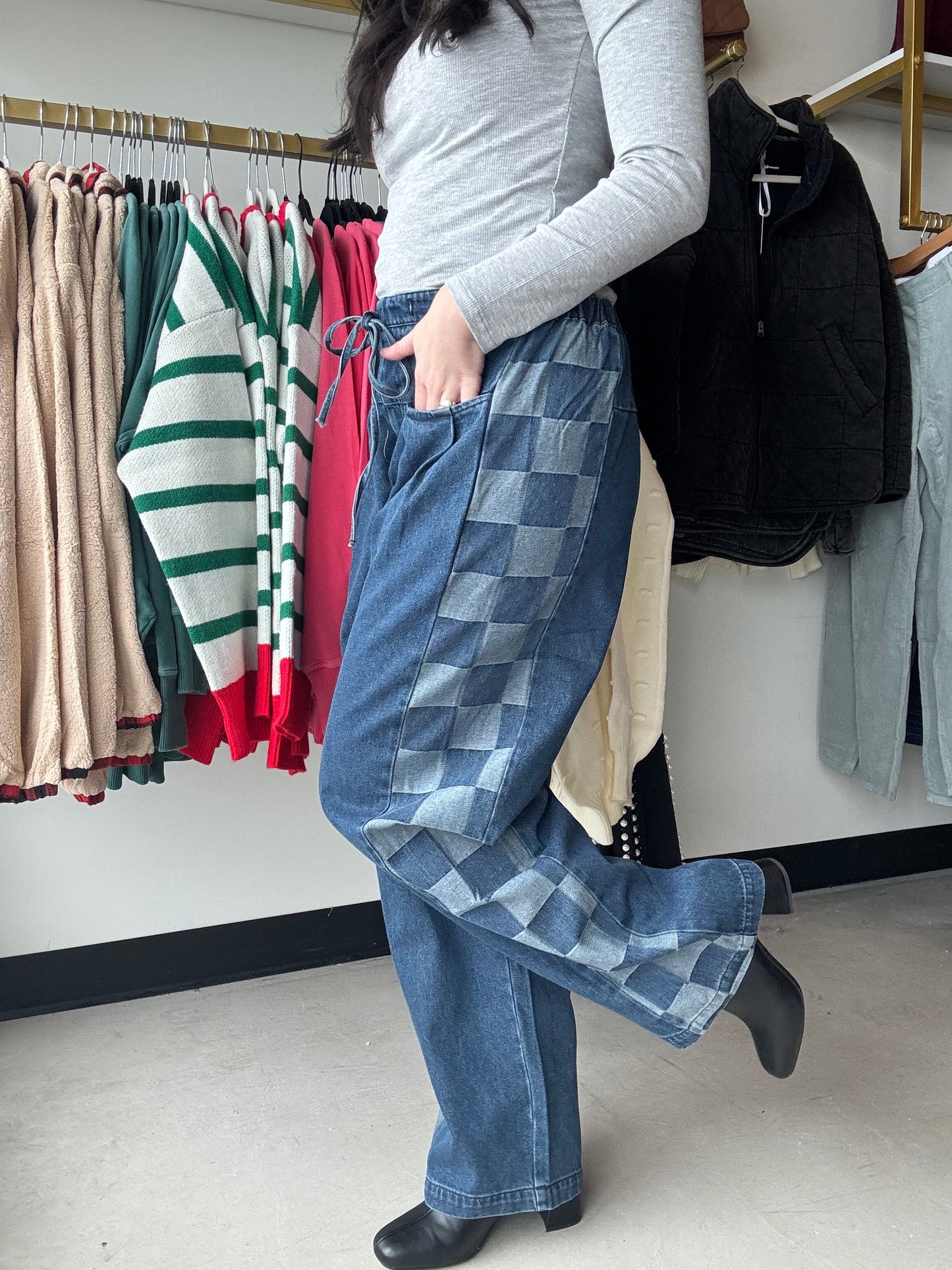 Denim Mix & Match Pants