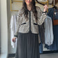 Black & White Textured Cardigan