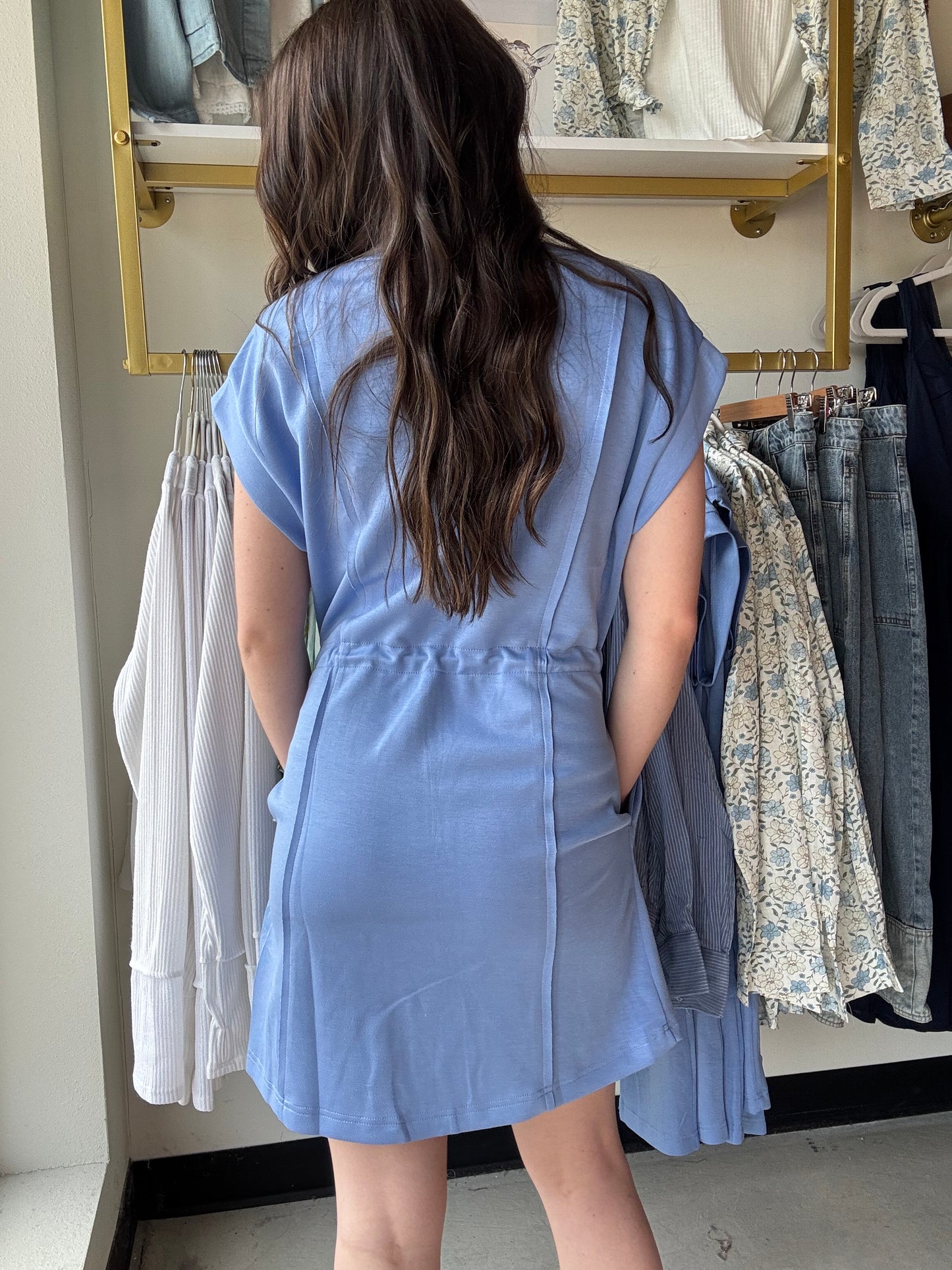 Peri Blue Luxeknit Dress