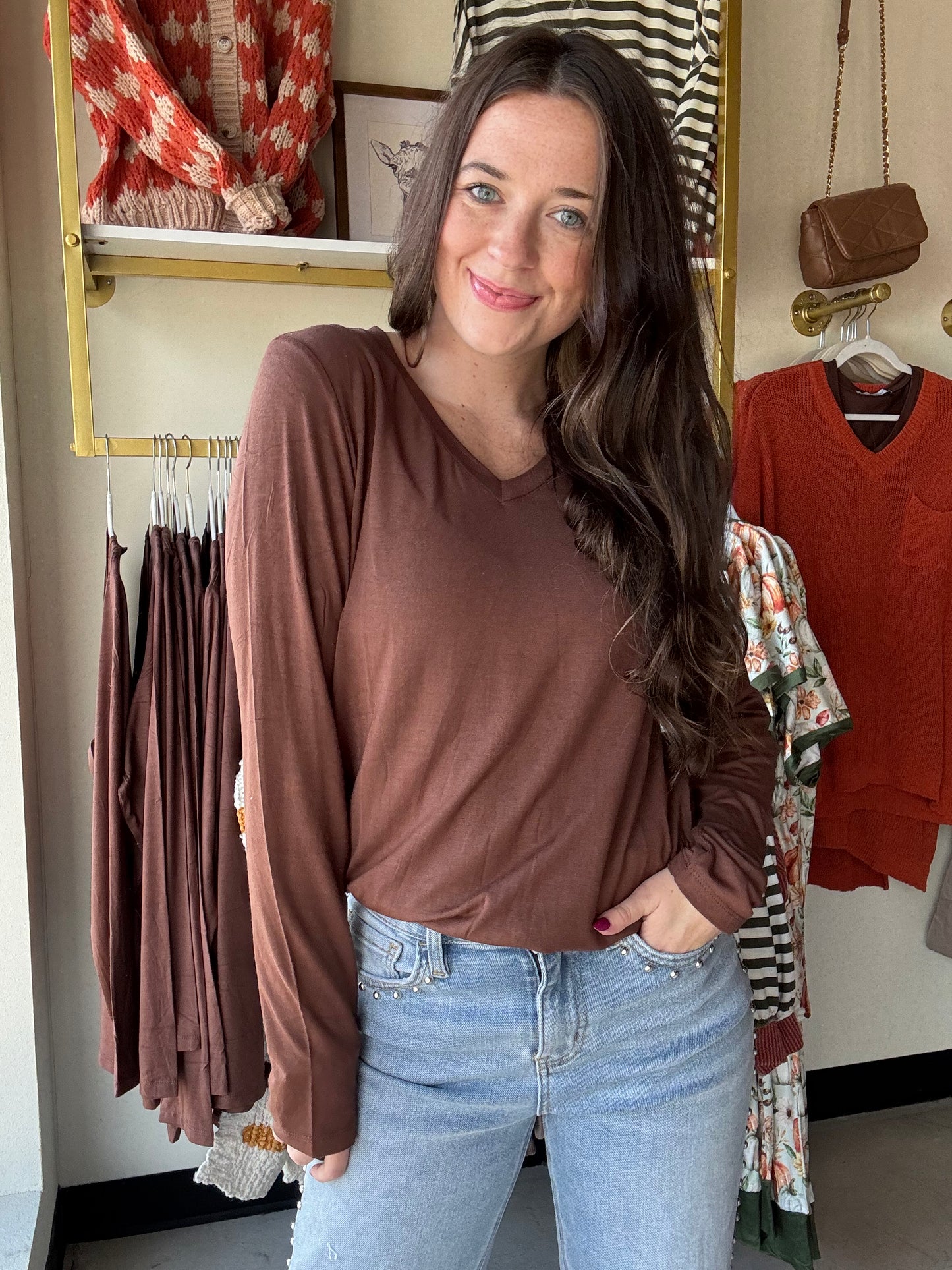 Brown Larissa Long Sleeve