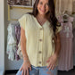 Lemon Distressed Sweater Vest