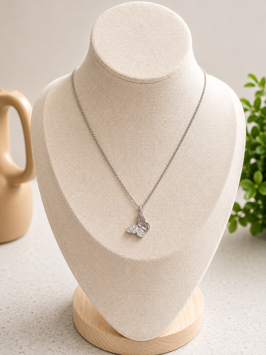 Silver Butterfly Necklace