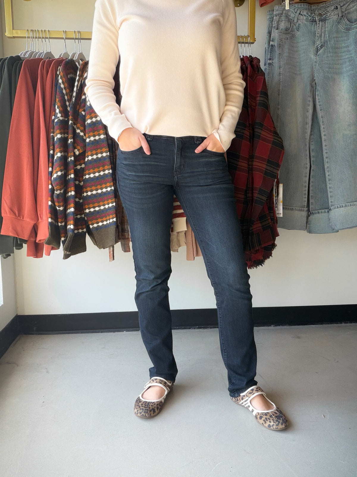 Indigo Artisanal Straight Leg Jeans