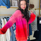 Pink Ombre Effect Cardigan