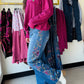 Brooke Embroidered Wide Leg Jeans