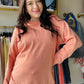 Spring Peach Vintage Wash Pullover
