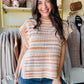 Sunkissed Sleeveless Button Sweater