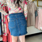 Denim Pocket Front Skirt
