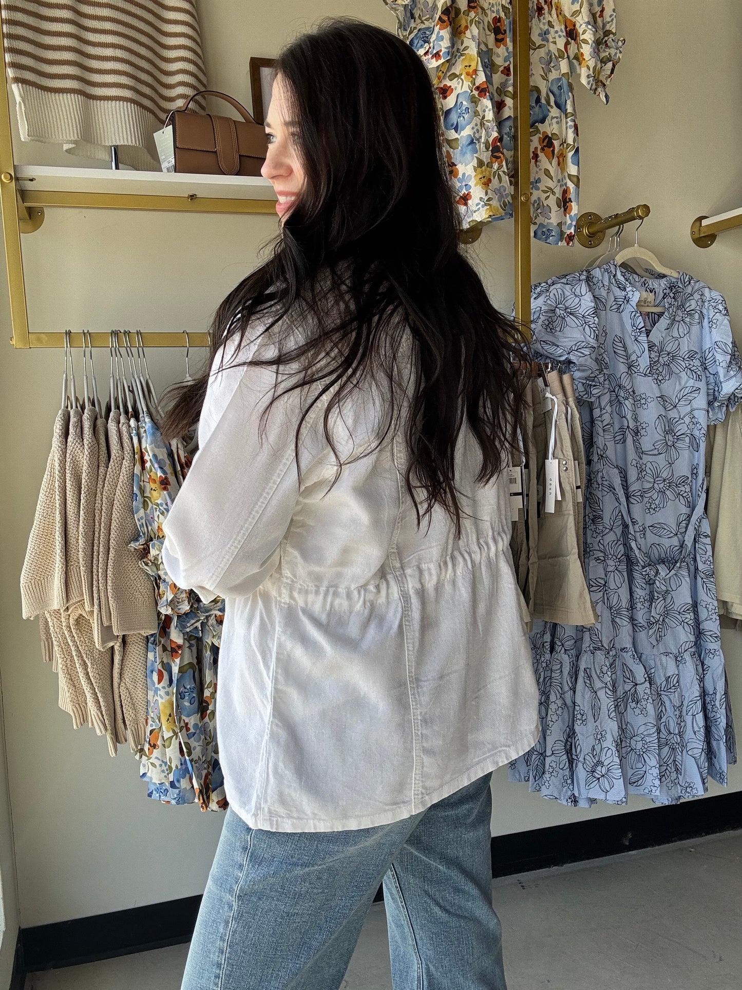 White Button Up Jacket