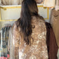 Taupe Velour Floral Blazer