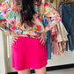 Solid Raspberry Skort