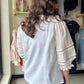 Heather Grey Accent Sleeve Pullover