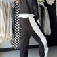 Black & White Athletic Joggers