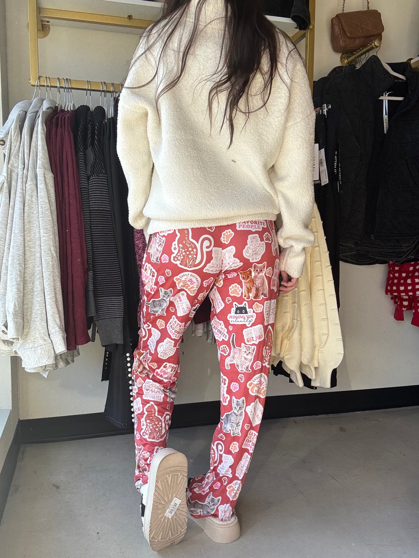 Kitten Stickers PJ Pants